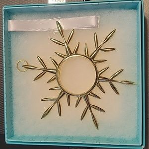 Origami Owl Gold Snowflake Ornament